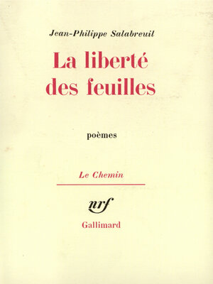 cover image of La Liberté des feuilles